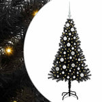 HKH Árvore de Natal com 150 Leds com Suporte Preto em PVC
