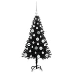 HKH Árvore de Natal com 150 Leds com Suporte Preto em PVC