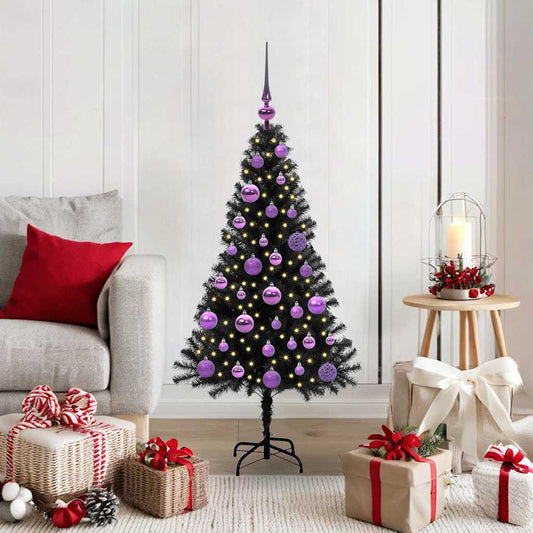 HKH Árvore de Natal com 150 Leds com Suporte Preto em PVC