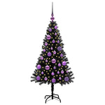 HKH Árvore de Natal com 150 Leds com Suporte Preto em PVC