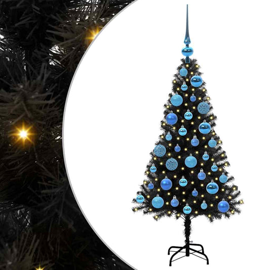 HKH Árvore de Natal com 150 Leds com Suporte Preto em PVC