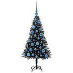 HKH Árvore de Natal com 150 Leds com Suporte Preto em PVC