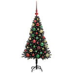 HKH Árvore de Natal com 150 Leds com Suporte Preto em PVC