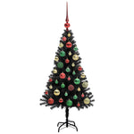 HKH Árvore de Natal com 150 Leds com Suporte Preto em PVC
