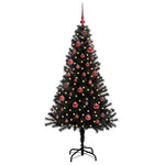 HKH Árvore de Natal com 150 Leds com Suporte Preto em PVC