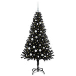 HKH Árvore de Natal com 150 Leds com Suporte Preto em PVC