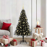 HKH Árvore de Natal com 150 Leds com Suporte Preto em PVC