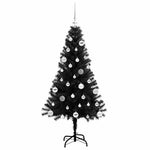 HKH Árvore de Natal com 150 Leds com Suporte Preto em PVC