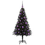 HKH Árvore de Natal com 150 Leds com Suporte Preto em PVC