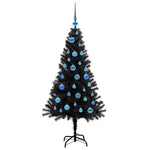 HKH Árvore de Natal com 150 Leds com Suporte Preto em PVC
