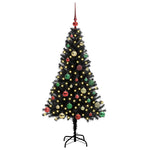 HKH Árvore de Natal com 150 Leds com Suporte Preto em PVC