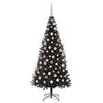 HKH Árvore de Natal com 300 Leds com Suporte Preto em PVC