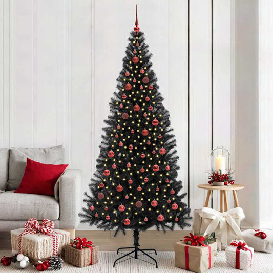 HKH Árvore de Natal com 300 Leds com Suporte Preto em PVC