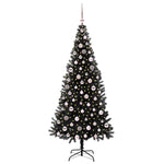 HKH Árvore de Natal com 300 Leds com Suporte Preto em PVC