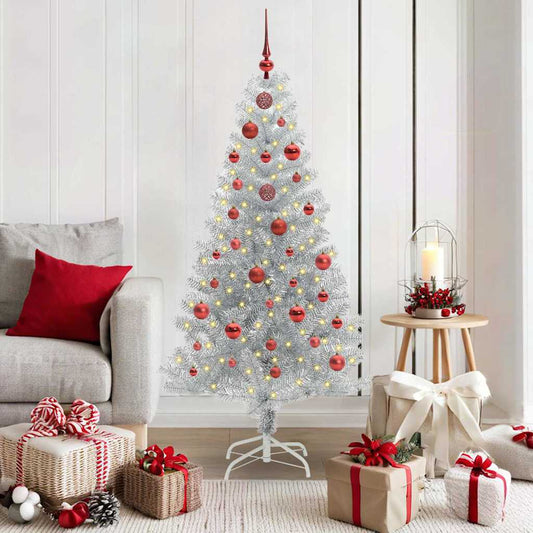 HKH Árvore de Natal com 150 Leds com Suporte Prateado em PéT