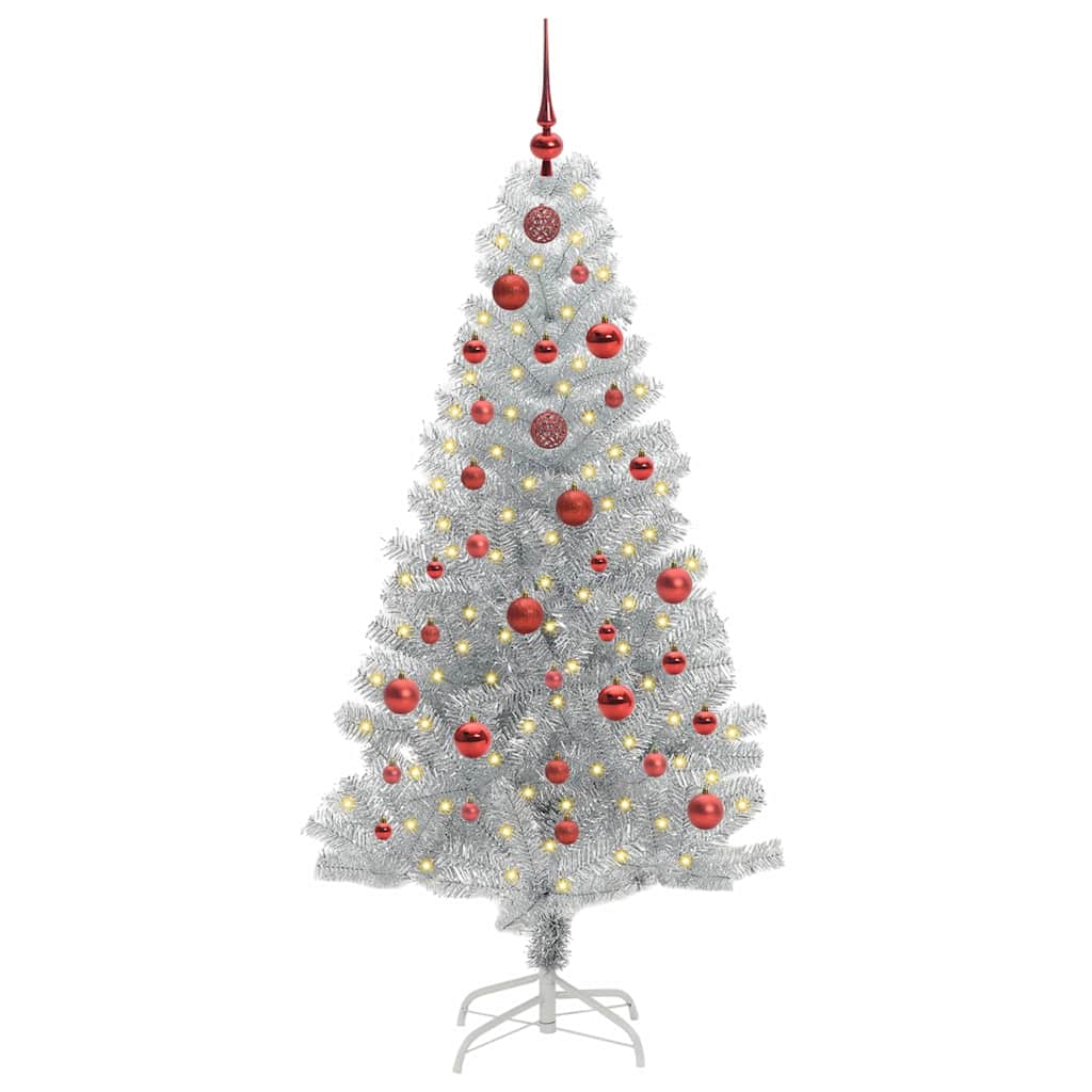 HKH Árvore de Natal com 150 Leds com Suporte Prateado em PéT