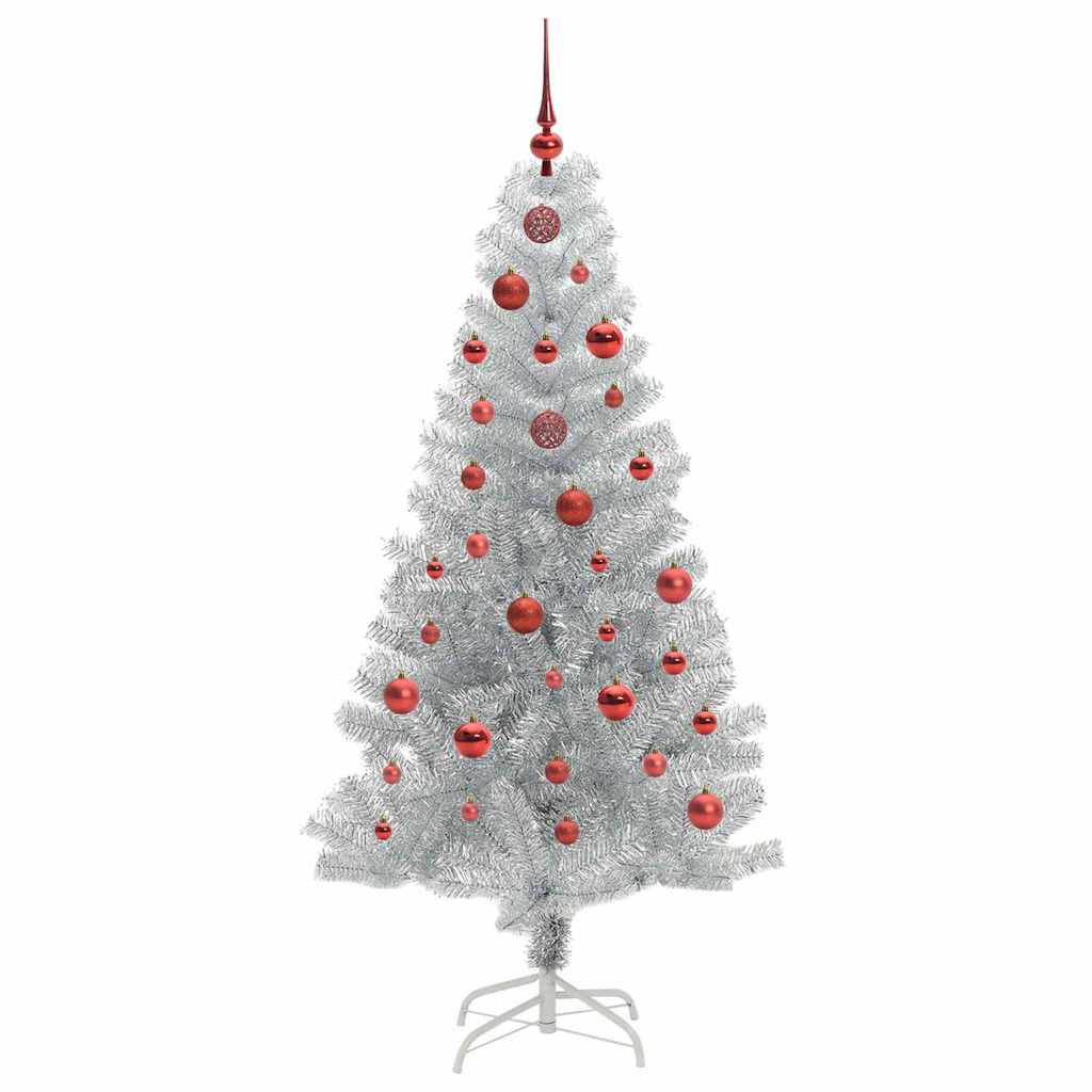 HKH Árvore de Natal com 150 Leds com Suporte Prateado em PéT