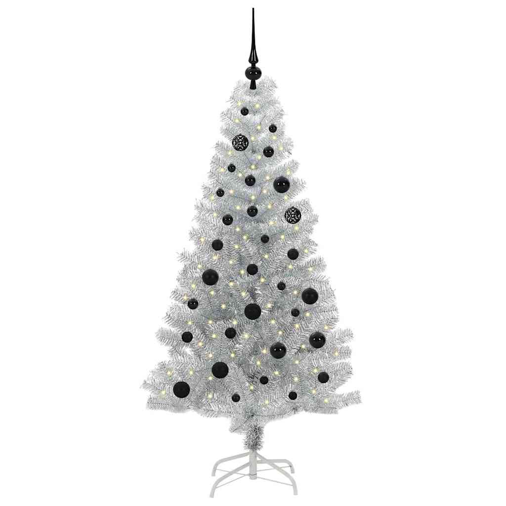 HKH Árvore de Natal com 150 Leds com Suporte Prateado em PéT