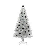 HKH Árvore de Natal com 150 Leds com Suporte Prateado em PéT