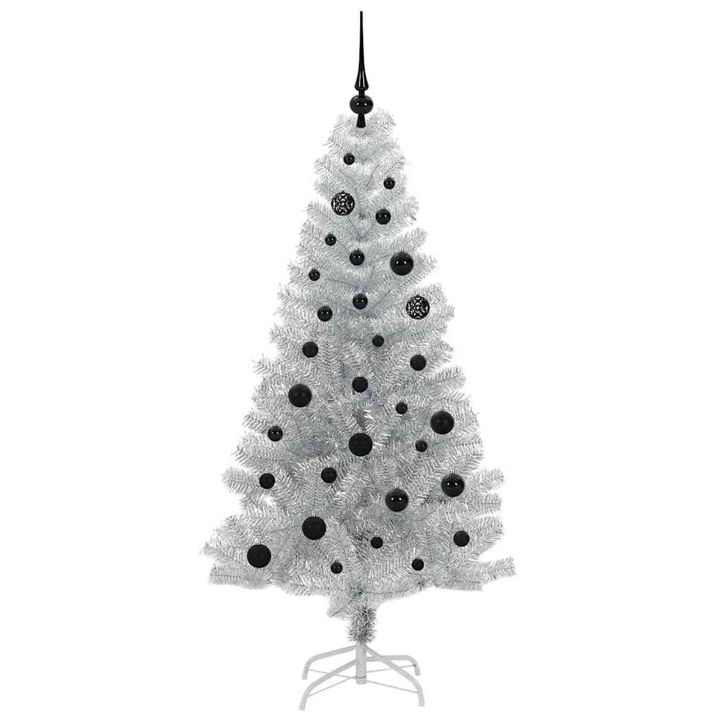 HKH Árvore de Natal com 150 Leds com Suporte Prateado em PéT