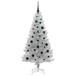 HKH Árvore de Natal com 150 Leds com Suporte Prateado em PéT