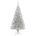 HKH Árvore de Natal com 150 Leds com Suporte Prateado em PéT