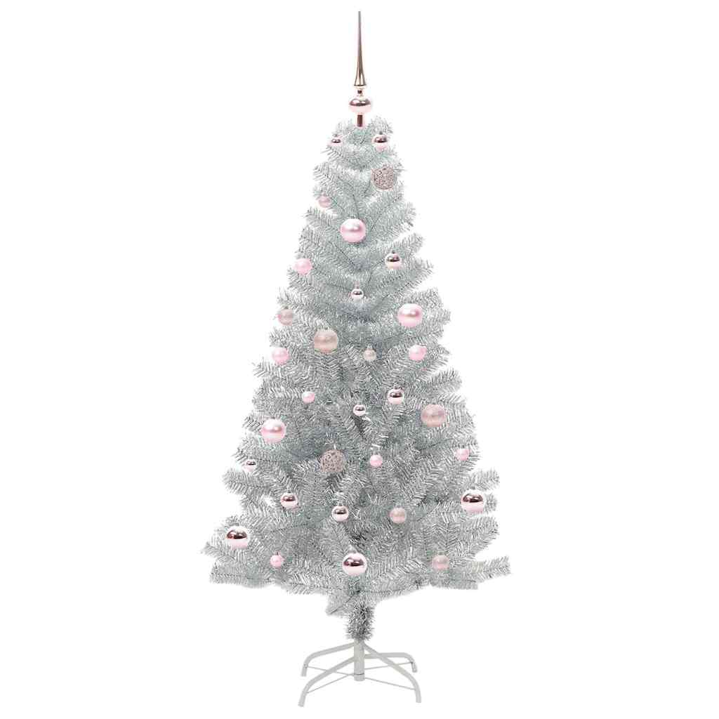 HKH Árvore de Natal com 150 Leds com Suporte Prateado em PéT