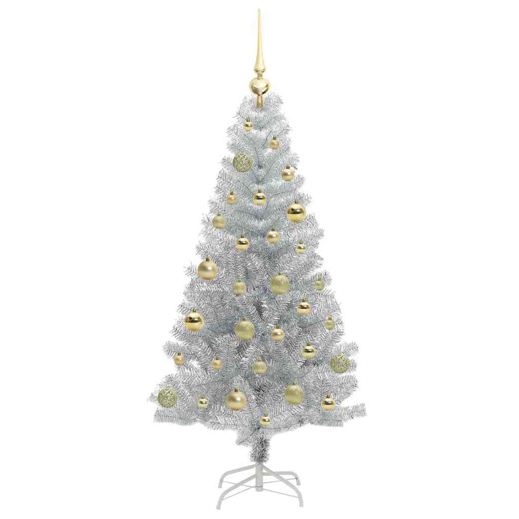 HKH Árvore de Natal com 150 Leds com Suporte Prateado em PéT