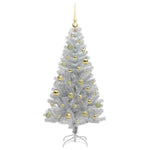 HKH Árvore de Natal com 150 Leds com Suporte Prateado em PéT