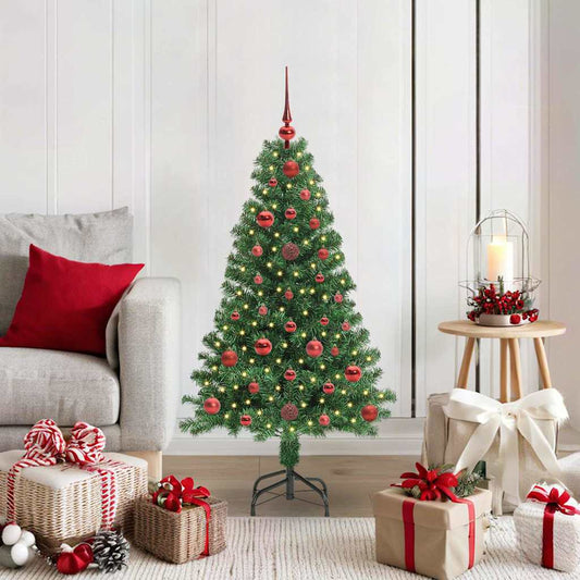 HKH Árvore de Natal Artificial Verde em Aço e Plástico em PVC