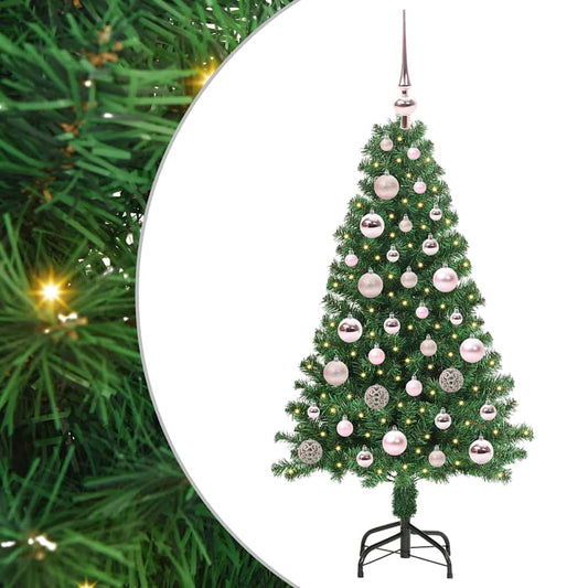 HKH Árvore de Natal Artificial Verde em Aço e Plástico em PVC