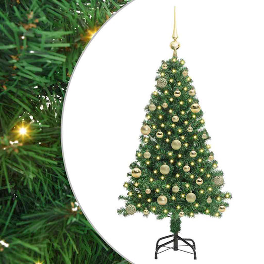 HKH Árvore de Natal Artificial Verde em Aço e Plástico em PVC