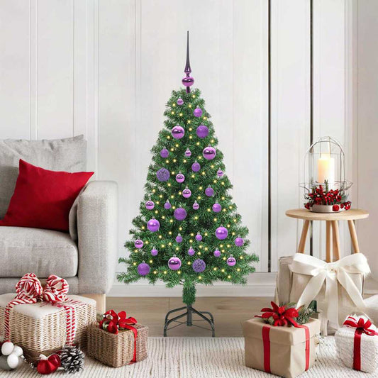 HKH Árvore de Natal Artificial Verde em Aço e Plástico em PVC