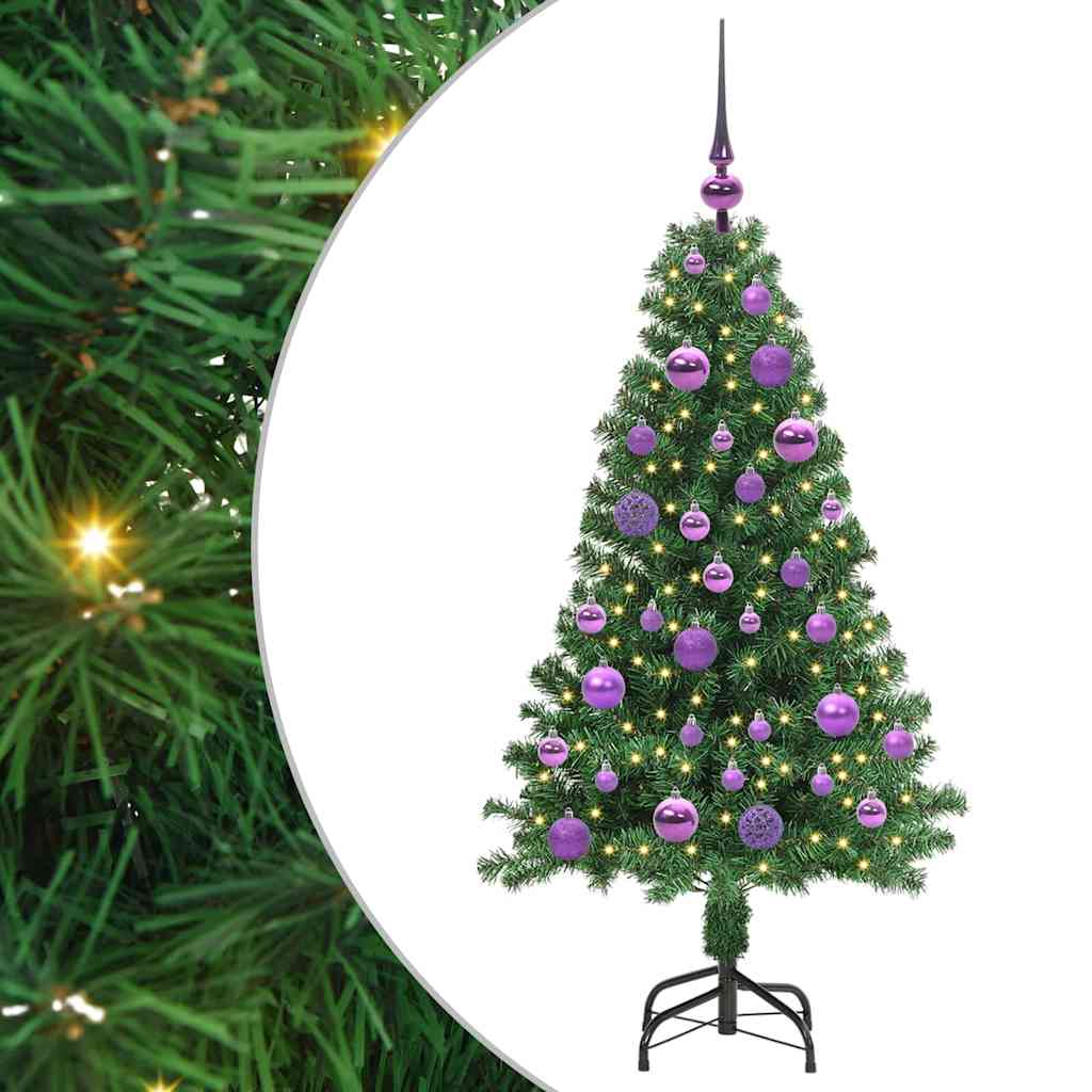 HKH Árvore de Natal Artificial Verde em Aço e Plástico em PVC