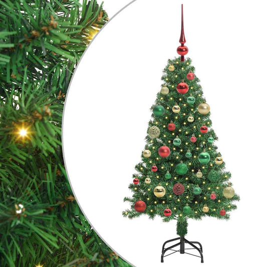 HKH Árvore de Natal Artificial Verde em Aço e Plástico em PVC