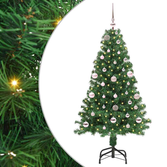 HKH Árvore de Natal Artificial Verde em Aço e Plástico em PVC