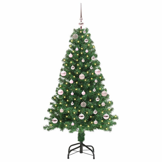 HKH Árvore de Natal Artificial Verde em Aço e Plástico em PVC