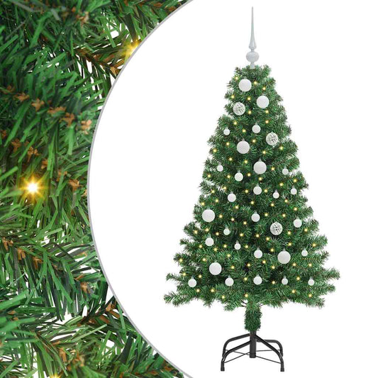 HKH Árvore de Natal Artificial Verde em Aço e Plástico em PVC