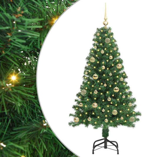 HKH Árvore de Natal Artificial Verde em Aço e Plástico em PVC