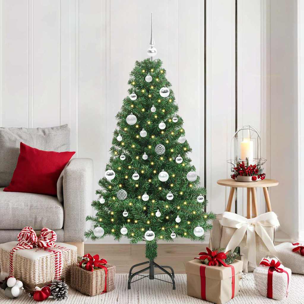 HKH Árvore de Natal Artificial Verde em Aço e Plástico em PVC