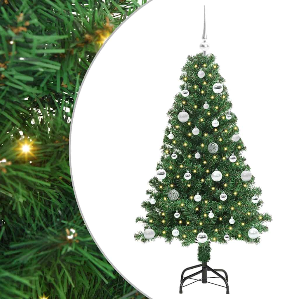 HKH Árvore de Natal Artificial Verde em Aço e Plástico em PVC