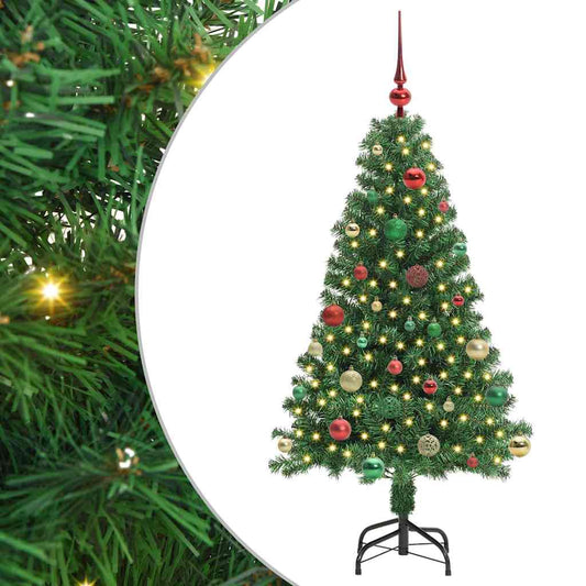 HKH Árvore de Natal Artificial Verde em Aço e Plástico em PVC