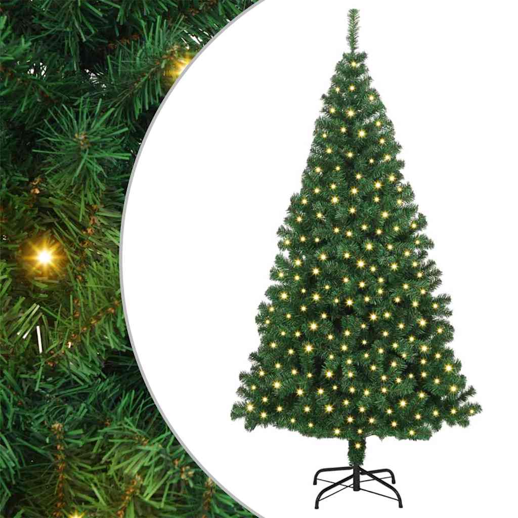 HKH Árvore de Natal Artificial Verde em Aço e Plástico em PVC
