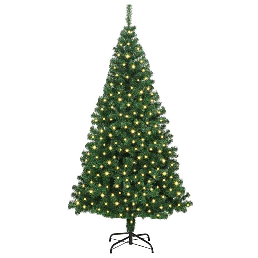 HKH Árvore de Natal Artificial Verde em Aço e Plástico em PVC