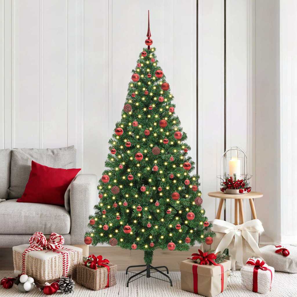HKH Árvore de Natal Artificial Verde em Aço e Plástico em PVC