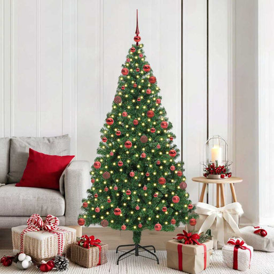 HKH Árvore de Natal Artificial Verde em Aço e Plástico em PVC