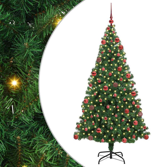 HKH Árvore de Natal Artificial Verde em Aço e Plástico em PVC