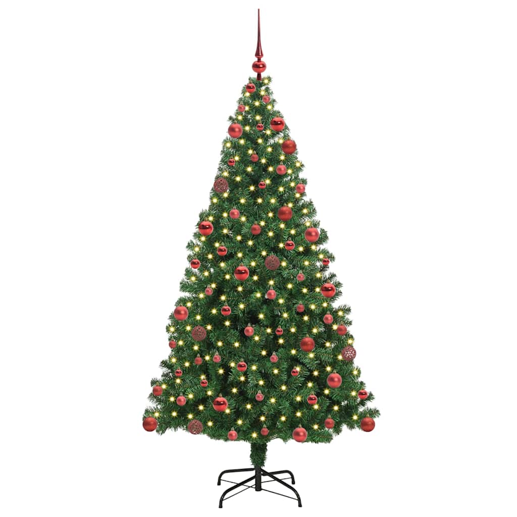 HKH Árvore de Natal Artificial Verde em Aço e Plástico em PVC