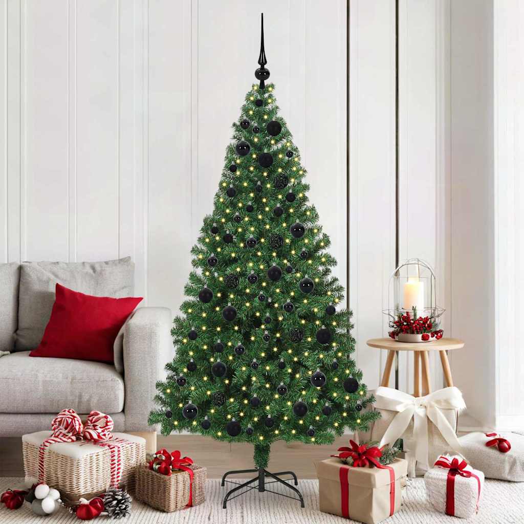 HKH Árvore de Natal Artificial Verde em Aço e Plástico em PVC