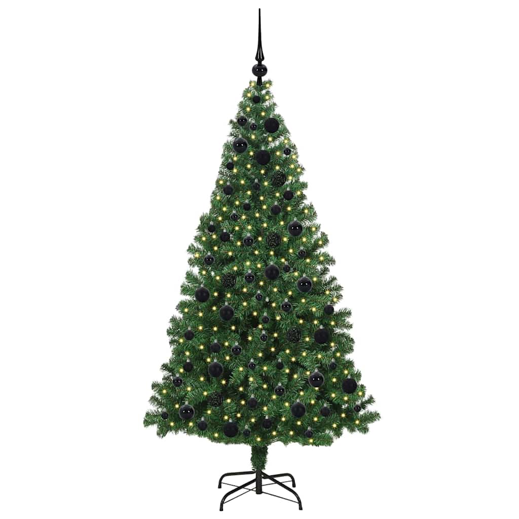 HKH Árvore de Natal Artificial Verde em Aço e Plástico em PVC